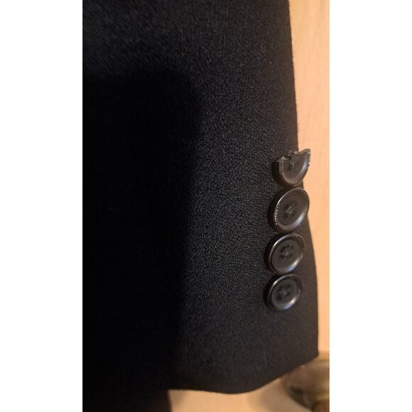 Jean Paul Germain Mens Wool Blazer Size 42R Black Classic Single Breasted Jacket - Picture 4 of 8